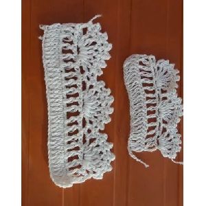 White 20mm GPO Cotton Lace, For Garment