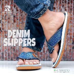 Mens DCL202 Tan Denim Slippers