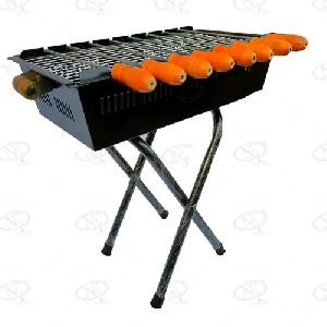 Rectangular Charcoal Barbecue Grill