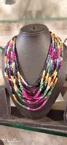 multi colour beads mala