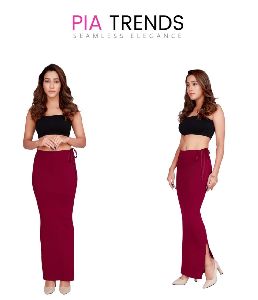 Pia Trends Maroon Color Seamless Drawstring Saree Shapewear