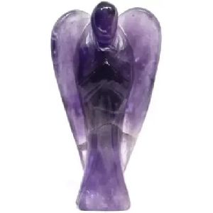 reiki crystal stone healing handcrafted amethyst lucky angel