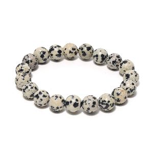 dalmatian jasper natural crystal healing bracelet