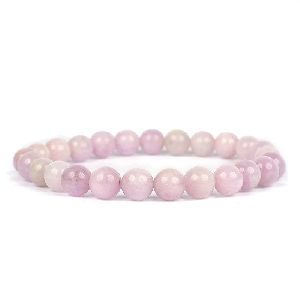 natural kunzite mm beads reiki healing purple bracelet6