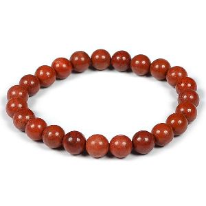 Natural Red Jasper Crystal Bracelet 6mm Round Beads Stone Bracelet for Reiki Healing and Crystal Healing Stone