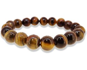natural reiki healing tiger eye natural 6mm beads astrological gemstone bracelet