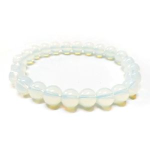 Opalite Bracelet Natural Crystal Healing Bracelet Gemstone Jewellery Beaded Stone Bracelet for Men &
