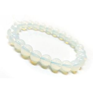 opalite natural crystal healing 6 mm gemstone beaded stone bracelet