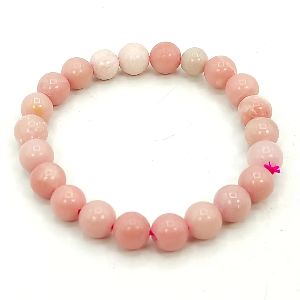 pink opal love passion 6 mm beads bracelet