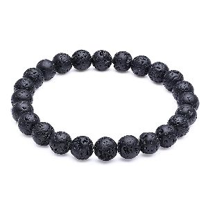 round beads volcanic lava crystal stone 8mm bracelet