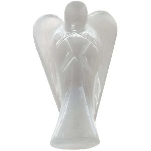 selenite lucky reiki crystal stone healing therapy natural angel