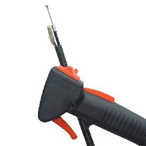 Back pack brush cutter handle with exillator