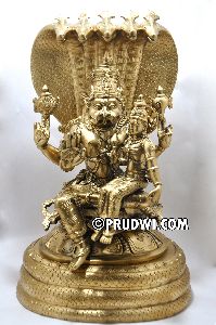 Bronze Lakshmi Narasimha statue 15 inch