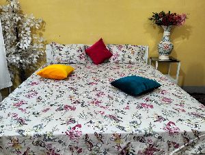 Cotton King Prints Flat  double Bedsheet