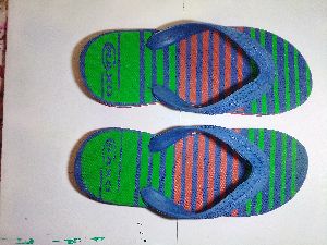 Mens Green Rubber Slippers