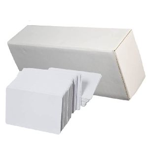 thermal printable plain bright white blank pvc cards