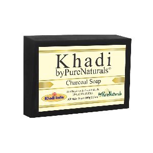 Bypurenaturals Khadi Charcoal Soap- 100gm