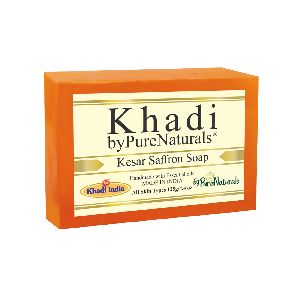 ByPureNaturals Khadi Kesar/Saffron Soap- 125gm