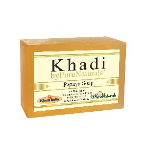 Khadi byPureNaturals Papaya Bathing Body Soap Bar