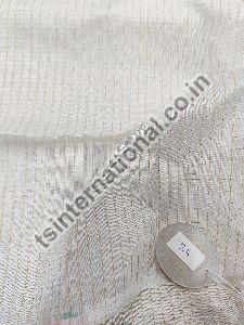 Pure Cotton Silk with Reshami Zari Check Weaved Dyeable Fabric