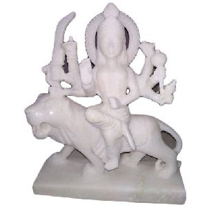 12 Inch Marble Durga Mata Statue