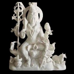 45 Inch Marble Shiva Statue