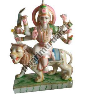 42 Inch Marble Durga Mata Statue