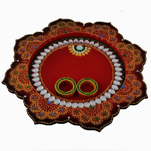 Decorative Handmade Pooja Thali CV_PUJATH001