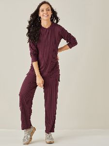 Ribbed Long Jersey Top