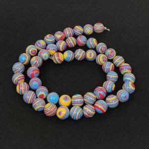 Imitation Malachite Beads