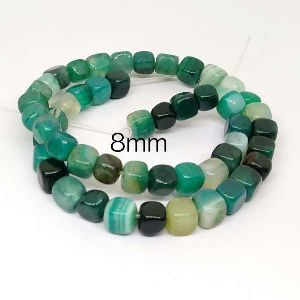 Natural Square Agate Beads