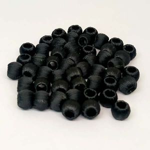 Silk Thread Wrapped Beads