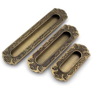 Vintage Carving Concealed Luxury Brass Cabinet Handle best suitable for drawers and cabinets