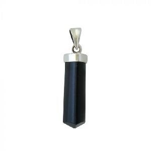 Black Tourmaline Pencil Pendant