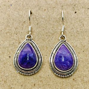 Sodalite Ear Drop Earrings