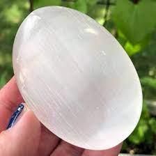 Selenite Oval Stone