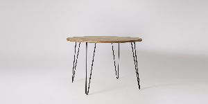 Round Industrial Dining Table