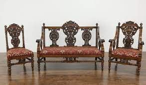 Antique Style Hand Carved Sofa