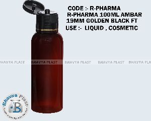 r-pharma 100 ml amber pet bottle
