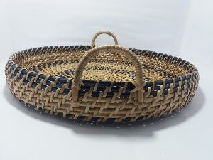 rattan/cane basket with handle