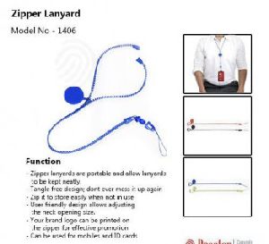 Zipper lanyard