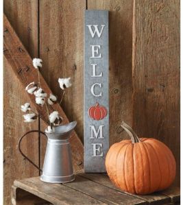 Decor Art Round Iron LED Galvanized Welcome Fall Sign, For Décor, Feature : Automatic Brightness Control