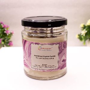 Your Spiritual Revolution Amethyst Crystal Candle Reduce Stress Insomnia Relax Positive Energy