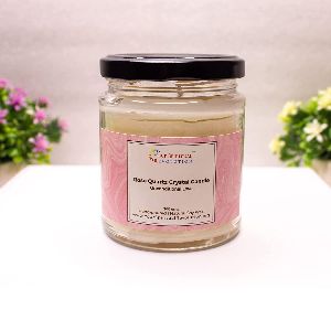 Your Spiritual Revolution Rose Quartz Crystal Candle Love Relationship