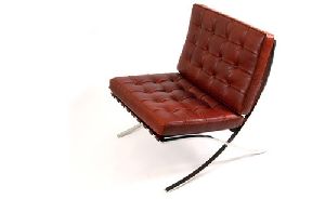 Brown Leather Barcelona Chair