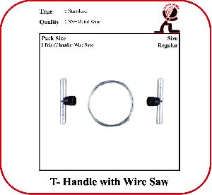T Handle With Wire Saw