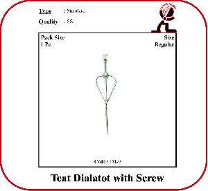 Teat Dilator With Screw