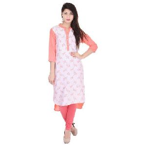 Ladies Casual Printed Cotton Kurti