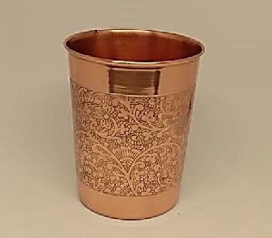 Engraved Copper Glass