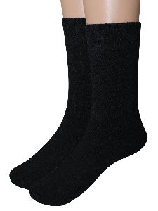 Black Solid Socks